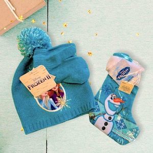 DISNEY FROZEN TODDLER HATS AND MITTENS AND STOCKING NWT